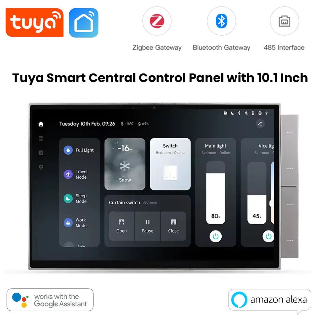10 inch panel Tuya 10.1" Smart Central Control Panel | Zigbee & Bluetooth Gateway Hub | Touch Screen Home Automation - Image 1