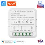 Tuya WiFi Smart Switch 16A Mini Module with Power Monitoring | Alexa & Google Compatible
