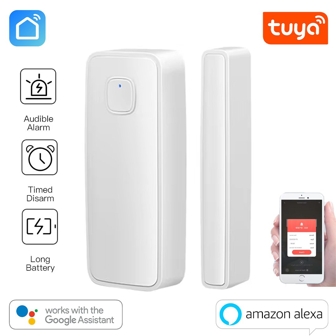 Smart WIFI Window Door Sensor Opening Security Alarm Smart WIFI Window Door Sensor Opening Security Alarm - Image 1