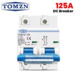 TOMZN 125A DC Circuit Breaker | High-Capacity Solar & Battery Protection for 600V PV Systems - Image 2
