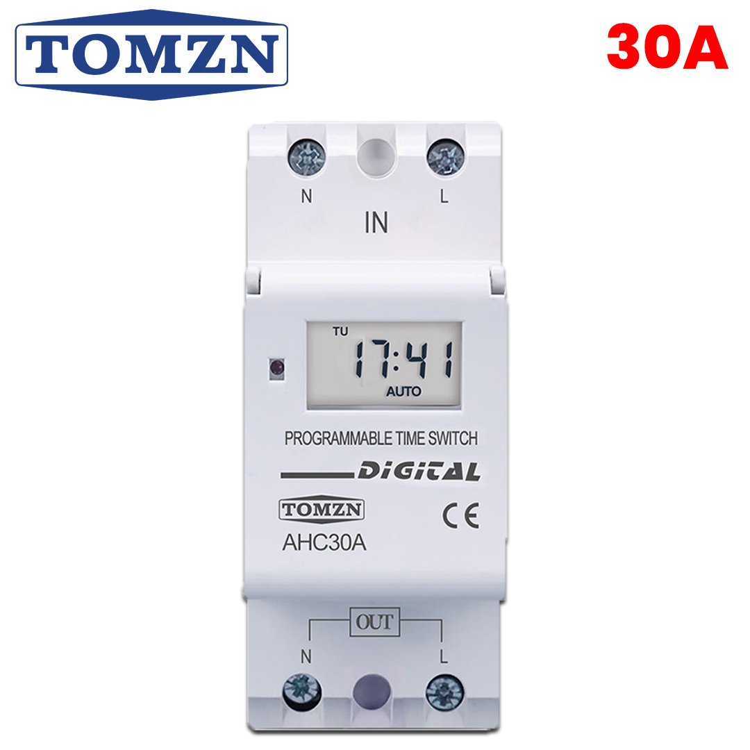 TOMZN 30A Digital Timer Switch Programmable AHC30A TOMZN 30A Digital Timer Switch Programmable AHC30A - Image 1