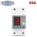 TOMZN Voltage Protector 63A – Over/Under Voltage & Leakage Protection Breaker (TOMPD-63SL)