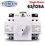 Tomzn 2P Automatic Transfer Switch ATS Changeover 63A/125A -  230V MCB type