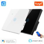 Tuya WiFi 1 Gang Wall Touch Switch - White/Black