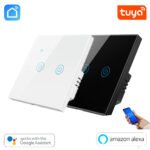 Tuya WiFi 2 Gang Wall Touch Switch - White/ Black