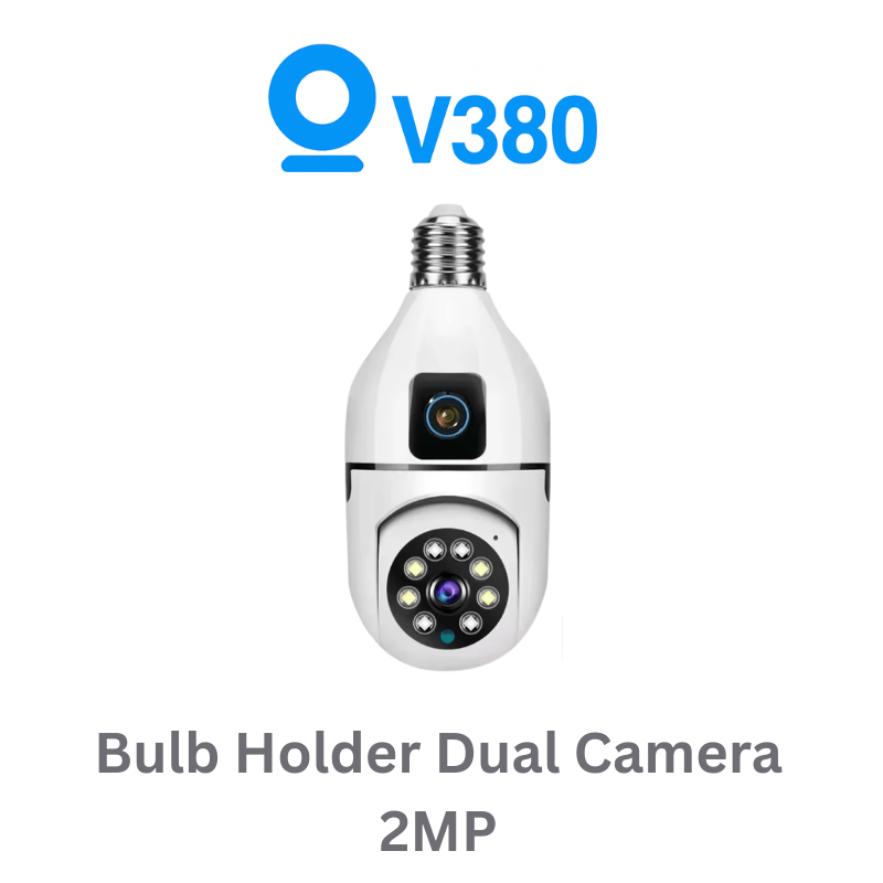 bulb holder dual camera 2mp V380 BULB HOLDER CAMERA DUAL CAMERA - Image 1
