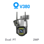 Dual Lens Wireless Security PT Out Door Camera V380