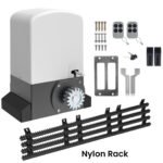 1000KG Automatic Sliding Gate Motor AC 220V | Heavy Duty Electric Gate Opener with Remote Control | Soft Start & Stop | Jujiang PYM-H220D